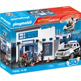 Action Heroes - Politiestation met voertuigen Constructiespeelgoed