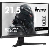 iiyama G-Master Black Hawk G2245HSU-B2 22" gaming monitor Zwart, 100 Hz, HDMI, DisplayPort, USB, Audio, Adaptive Sync