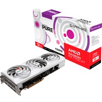 SAPPHIRE Radeon RX 7700 XT PURE GAMING OC grafische kaart Wit, 2x HDMI 2.1, 2x DisplayPort,
