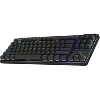 Logitech PRO X TKL, gaming toetsenbord Zwart, US-International, GX Brown, 80% (TKL), RGB leds, PBT Doubleshot keycaps, 2,4 GHz / Bluetooth / USB-C