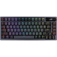 ASUS ROG Azoth, gaming toetsenbord Gunmetal, US lay-out, ROG NX Red, RGB leds, Hot-swappable, TKL, USB 2.0, Bluetooth, 2,4 GHz