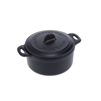 Victoria Mini Cocotte 0,22 liter, Enameled bak-/braadpan Zwart