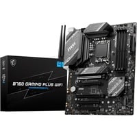 MSI B760 GAMING PLUS WIFI socket 1700 moederbord Grijs/zwart, RAID, 2.5Gb-LAN, Wi-Fi 6E, BT, Sound, ATX