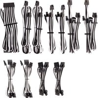 Corsair Premium Individually Sleeved PSU Pro Kit Type 4 Gen 4 kabel Wit/zwart, 20-delig